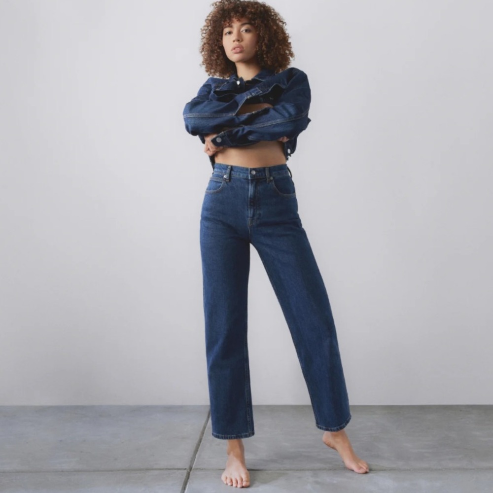 Everlane Way High Jeans in Organic Cotton Size 27 Regular (Vintage Indigo)